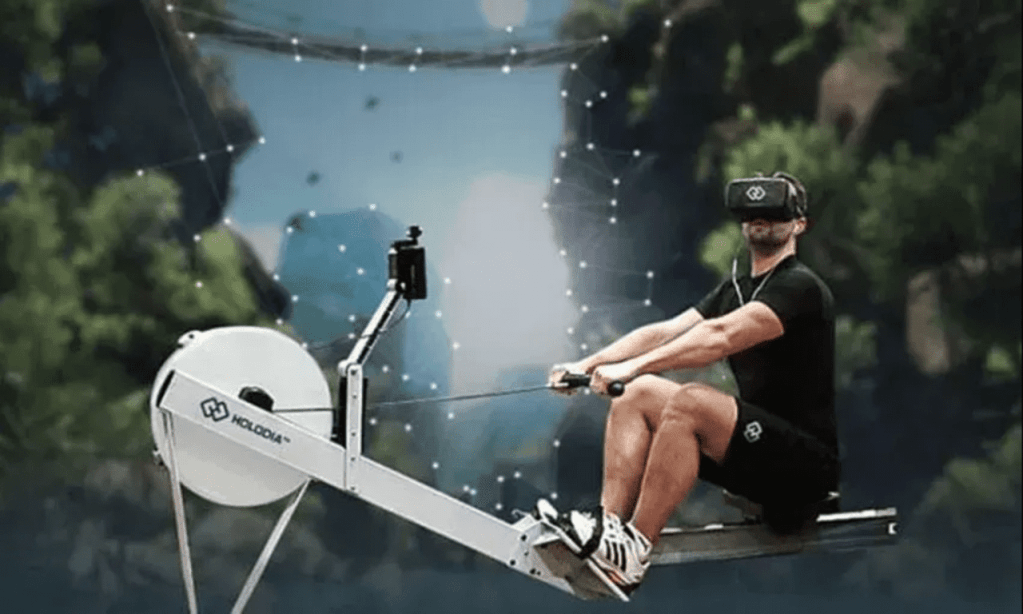 Virtual rowing machine, Multi Sensory, immersive sensory technology, sensory marketing companies, scent marketing, Audio visual rental Dubai, fully immersive vr