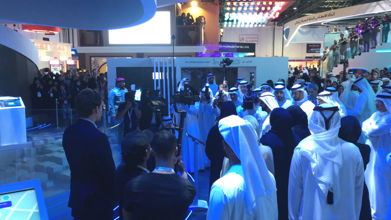 ArabHealth 2019, kinetic screens, Kinetic Display, Immersive experience, immersive customer experience , arab health expo